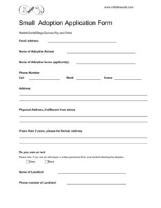 Download & Print the Application Form here – Infinite Woofs Animal Rescue  Society